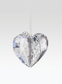 An innovative technique cleverly combines faceted crystal with pierced silvertone metal in a graceful, shimmery design to add dazzle to any tree.CrystalSilvertoneAbout 2H X 2.75WMade in Austria An innovative technique cleverly combines faceted crystal with pierced silvertone metal in a graceful, shimmery design to add dazzle to any tree.CrystalSilvertoneAbout 2H X 2.75WMade in Austria