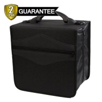 LINKYO 520 Disc Capacity Black Fabric CD DVD Wallet LINKYO 520 Disc Capacity Black Fabric CD DVD Wallet