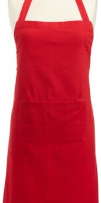 DII Chefs Full Apron with Pockets, Red