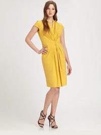 What's not to love about this poplin dress? It features a flattering neckline, chic cap sleeves and a pleated front for a waist-defining look. Plus, it offers a hint of stretch for the perfect fit.V-necklineButton detail on cap sleevesPleat details throughout bodicePrincess seamsConcealed back zipperAbout 24 from natural waist78% cotton/17% polyamide/5% elastaneDry cleanImported Model shown is 5'10 (177cm) wearing US size 4. What's not to love about this poplin dress? It features a flattering neckline, chic cap sleeves and a pleated front for a waist-defining look. Plus, it offers a hint of stretch for the perfect fit.V-necklineButton detail on cap sleevesPleat details throughout bodicePrincess seamsConcealed back zipperAbout 24 from natural waist78% cotton/17% polyamide/5% elastaneDry cleanImported Model shown is 5'10 (177cm) wearing US size 4.