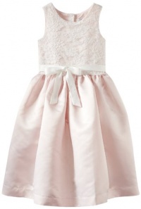 Us Angels Girls 7-16 Lace Overlay, Ivory/Blush Pink, 10 Us Angels Girls 7-16 Lace Overlay, Ivory/Blush Pink, 10