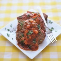 Named for Vera's sister who created this now famous variation of an old classic. It will make even the most skeptical love meatloaf. Very flavorful and firm, the sauce is a secret! Named for Vera's sister who created this now famous variation of an old classic. It will make even the most skeptical love meatloaf. Very flavorful and firm, the sauce is a secret!