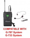 GTD Audio Body Pack Transmitter Compatible With G-787 , G-733 Receiver Series