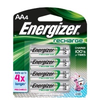 Energizer AA NIMh Rechargeable Batteries 4 Pack - NH15BP4
