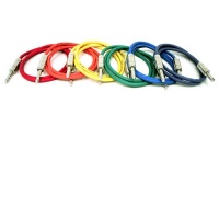 GLS Audio 6feet Patch Cable Cords - 1/4 - Inch TRS To 1/4 - Inch TRS Color Cables - 6 feet Balanced Snake Cord - 6 PACK GLS Audio 6feet Patch Cable Cords - 1/4 - Inch TRS To 1/4 - Inch TRS Color Cables - 6 feet Balanced Snake Cord - 6 PACK