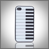 Piano Keyboard on Black Flexa flexible silicone soft skin case cover for Apple iPhone 4 4G 4S Piano Keyboard on Black Flexa flexible silicone soft skin case cover for Apple iPhone 4 4G 4S