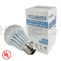 HitLIghts A19 Cool White (6000K) AffordXII 12W LED Light Bulb, Equivalent to 75W Incandescent (990 Lumen), UL Listed HitLIghts A19 Cool White (6000K) AffordXII 12W LED Light Bulb, Equivalent to 75W Incandescent (990 Lumen), UL Listed