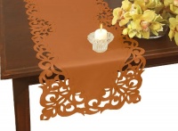 Homewear Cutwork and Embroidery Imperial Scroll 14-Inch by 90-Inch Runner, Spice Homewear Cutwork and Embroidery Imperial Scroll 14-Inch by 90-Inch Runner, Spice