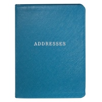 POST Desk Size Address Book, Saffiano Blue