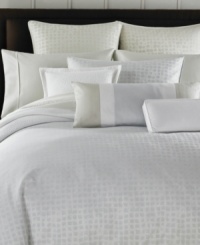 Decidedly dreamy, the Patina sham from Barbara Barry exudes serene sophistication with its tonal block print in pure Egyptian cotton sateen. Featuring cord detail along the edges. Decidedly dreamy, the Patina sham from Barbara Barry exudes serene sophistication with its tonal block print in pure Egyptian cotton sateen. Featuring cord detail along the edges.