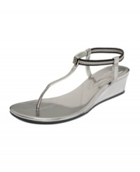 So minimal. So chic. So lovely. The Jiggy wedge by BCBGeneration features an elastic ankle enclosure that keeps things comfortably in place. So minimal. So chic. So lovely. The Jiggy wedge by BCBGeneration features an elastic ankle enclosure that keeps things comfortably in place.