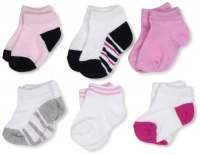 Luvable Friends 6 Pack No-Show Striped Socks Luvable Friends 6 Pack No-Show Striped Socks