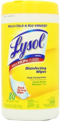 Lysol Disinfecting Wipes - Lemon & Lime Blossom Scent: 80 Count