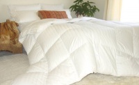 Natural Comfort Soft and Luxurious 310TC Sateen White Down Alternative Duvet Insert, King Natural Comfort Soft and Luxurious 310TC Sateen White Down Alternative Duvet Insert, King