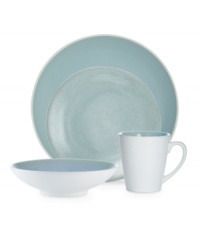 With clean lines and splashes of cool blue, the Kealia mug complements casual fare with modern elegance, plus all the convenience of dishwasher- and microwave-safe stoneware from Noritake. With clean lines and splashes of cool blue, the Kealia mug complements casual fare with modern elegance, plus all the convenience of dishwasher- and microwave-safe stoneware from Noritake.