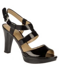 Fiercely in fashion. Make a bold addition to your ensemble with the chunky straps and heel of the Kirby sandals by Naturalizer. Fiercely in fashion. Make a bold addition to your ensemble with the chunky straps and heel of the Kirby sandals by Naturalizer.