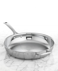 Versatility, convenience & stunning good looks. This fry pan features a triple-layer design that sandwiches a pure aluminum core between two high-performance layers of stainless steel for quick, even heating that powers masterful meals each & every time. A magnetized exterior works like a pro on all cooktops, including induction, and the durable construction slips in the oven or sizzles on the stovetop. Lifetime warranty. Versatility, convenience & stunning good looks. This fry pan features a triple-layer design that sandwiches a pure aluminum core between two high-performance layers of stainless steel for quick, even heating that powers masterful meals each & every time. A magnetized exterior works like a pro on all cooktops, including induction, and the durable construction slips in the oven or sizzles on the stovetop. Lifetime warranty.