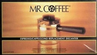 Mr. Coffee Espresso Carafe Assembly w/ Lid, Black
4 Cup Mr. Coffee Espresso Carafe Assembly w/ Lid, Black
4 Cup