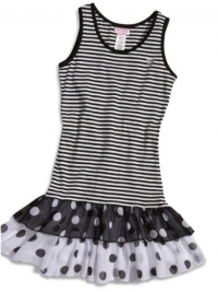 GUESS Kids Girls Girls Striped & Polka-Dotted Dress, STRIPE (10/12) GUESS Kids Girls Girls Striped & Polka-Dotted Dress, STRIPE (10/12)