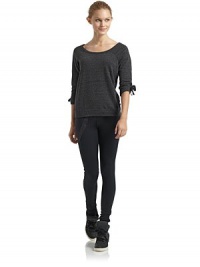 THE LOOKBateau necklineHeathered French terry fabricationThree-quarter length sleeves with lace-up sleevesBanded hemTHE FITAbout 22 from shoulder to hemTHE MATERIALPolyester/cotton/rayonCARE & ORIGINMachine washImportedModel shown is 5'8 (172½cm) wearing US size Small. THE LOOKBateau necklineHeathered French terry fabricationThree-quarter length sleeves with lace-up sleevesBanded hemTHE FITAbout 22 from shoulder to hemTHE MATERIALPolyester/cotton/rayonCARE & ORIGINMachine washImportedModel shown is 5'8 (172½cm) wearing US size Small.
