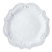 Handmade from Venetian terra marrone, or brown clay, this ornately sculpted dinner plate is inspired by the early Baroque period of Italian art and architecture. Handmade from Venetian terra marrone, or brown clay, this ornately sculpted dinner plate is inspired by the early Baroque period of Italian art and architecture.