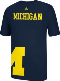 Michigan Wolverines adidas Navy Getting Big T-Shirt Michigan Wolverines adidas Navy Getting Big T-Shirt