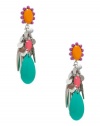 GUESS Silver-Tone Carnival Drop Earrings, MULTI