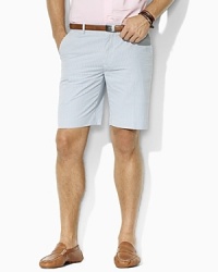 Essential for the season, a trim-fitting short in lightweight seersucker cotton embodies an iconic sensibility and timeless style. Essential for the season, a trim-fitting short in lightweight seersucker cotton embodies an iconic sensibility and timeless style.