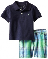 Nautica Baby-Boys Infant 2 Piece Solid Polo Short Set, Sport Navy, 24 Months Nautica Baby-Boys Infant 2 Piece Solid Polo Short Set, Sport Navy, 24 Months