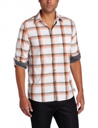 Kenneth Cole Men's Exploaded Plaid Shirt Kenneth Cole Men's Exploaded Plaid Shirt