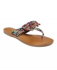 Spring fling. Make the delicate strappy design and pretty bow details of the Jumba flat sandals by Jessica Simpson your first sign of spring. Spring fling. Make the delicate strappy design and pretty bow details of the Jumba flat sandals by Jessica Simpson your first sign of spring.
