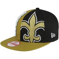 NFL New Era New Orleans Saints Nice Cap 9FIFTY Adjustable Snapback Hat - Old Gold/Black NFL New Era New Orleans Saints Nice Cap 9FIFTY Adjustable Snapback Hat - Old Gold/Black