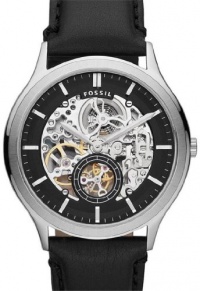 Fossil Ansel Leather Watch Black Fossil Ansel Leather Watch Black