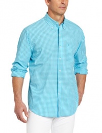 IZOD Men's Long Sleeve Check Button Down Shirt