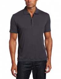 Perry Ellis Men's Short Sleeve Zip Polo Shirt Perry Ellis Men's Short Sleeve Zip Polo Shirt
