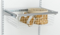Rubbermaid 3J05 Configurations Sliding Wire Basket, White Rubbermaid 3J05 Configurations Sliding Wire Basket, White