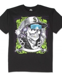 Rock out with a rad graphic. This t-shirt from Hybrid nails your streetwise style. (Clearance) Rock out with a rad graphic. This t-shirt from Hybrid nails your streetwise style. (Clearance)