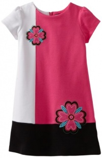 Hartstrings Girls 2-6X Toddler Interlock Colorblock Dress, Fuchsia, 2T Hartstrings Girls 2-6X Toddler Interlock Colorblock Dress, Fuchsia, 2T
