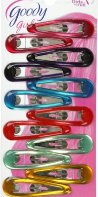 Goody Girls Gel contour Clips, Assorted colors, 12 Count (Pack of 2)