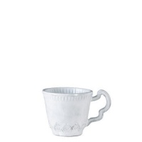 Vietri Incanto White Leaf Mug 3.75 in H, 10 oz (Set of 4) Vietri Incanto White Leaf Mug 3.75 in H, 10 oz (Set of 4)