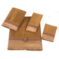 Avanti Braided Cuff 4-Piece Towel Set, Nutmeg Avanti Braided Cuff 4-Piece Towel Set, Nutmeg