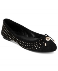 Brighten up your day with the silver studs of BCBGeneration's Wallee flats. Brighten up your day with the silver studs of BCBGeneration's Wallee flats.
