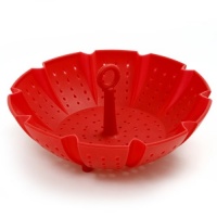 Norpro Red Silicone 9 Inch Steamer Norpro Red Silicone 9 Inch Steamer