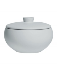 With a powdery matte finish and clean modern shape, the Naturals sugar bowl from designer Vera Wang brings minimalism to the table with chic style. In a serene shade of gray to complement any setting. With a powdery matte finish and clean modern shape, the Naturals sugar bowl from designer Vera Wang brings minimalism to the table with chic style. In a serene shade of gray to complement any setting.