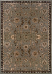 Sphinx Salerno Area Rug 2945D Grey Vines Leaves 6' 7 x 9' 6 Rectangle Sphinx Salerno Area Rug 2945D Grey Vines Leaves 6' 7 x 9' 6 Rectangle