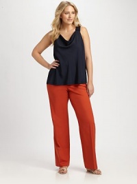 Silky jersey provides the perfect canvas for an ultra-chic top with a flattering neckline and a curve-friendly fit.Draped necklineSleevelessRelaxed fitPull-on styleAbout 26 from shoulder to hem97% viscose/3% elastaneDry cleanImported Silky jersey provides the perfect canvas for an ultra-chic top with a flattering neckline and a curve-friendly fit.Draped necklineSleevelessRelaxed fitPull-on styleAbout 26 from shoulder to hem97% viscose/3% elastaneDry cleanImported