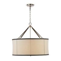 The classic, casual style of this Ralph Lauren pendant light with its earthy linen shade brings the warm air of home to any room. The classic, casual style of this Ralph Lauren pendant light with its earthy linen shade brings the warm air of home to any room.