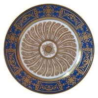 Inspired by the majestic design of the royal Palace of Fontainebleu in France, Bernardaud's Aux Rois dinnerware showcases a lively imperial design on fine, delicate porcelain. Inspired by the majestic design of the royal Palace of Fontainebleu in France, Bernardaud's Aux Rois dinnerware showcases a lively imperial design on fine, delicate porcelain.