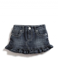 GUESS Kids Girls Denim Flip Skort, MEDIUM STONE (3T) GUESS Kids Girls Denim Flip Skort, MEDIUM STONE (3T)