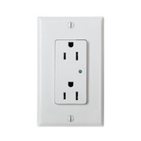 Leviton 5280-W 15 Amp, 125 Volt, Decora Plus Duplex Surge Suppressor Receptacle, Straight Blade, Industrial Grade, Self Grounding, White Leviton 5280-W 15 Amp, 125 Volt, Decora Plus Duplex Surge Suppressor Receptacle, Straight Blade, Industrial Grade, Self Grounding, White